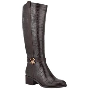 Tommy Hilfiger Diwan 2 Wide Calf Zip Up Knee High Boots